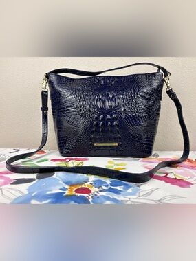 Blue Brahmin Katie Hobo Bag From the Melbourne Collection-Textured Leather